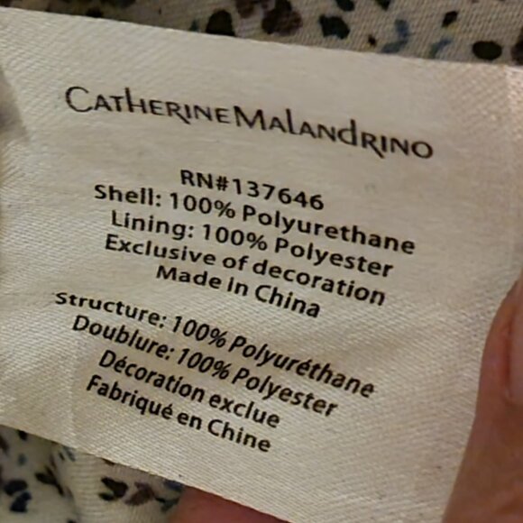 Catherine Malandrino Blue Large 2 Handle Tote Purse - Picture 11 of 15